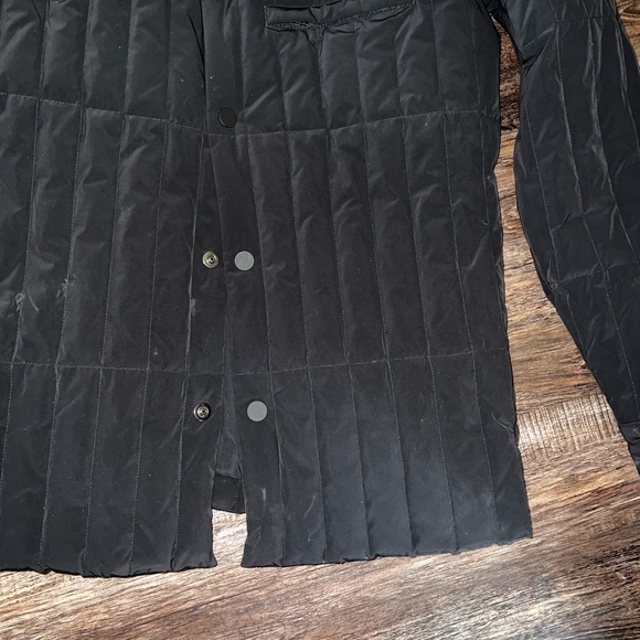 Theory Men's Black Quilted Shirt Jacket - Picture 4 of 5